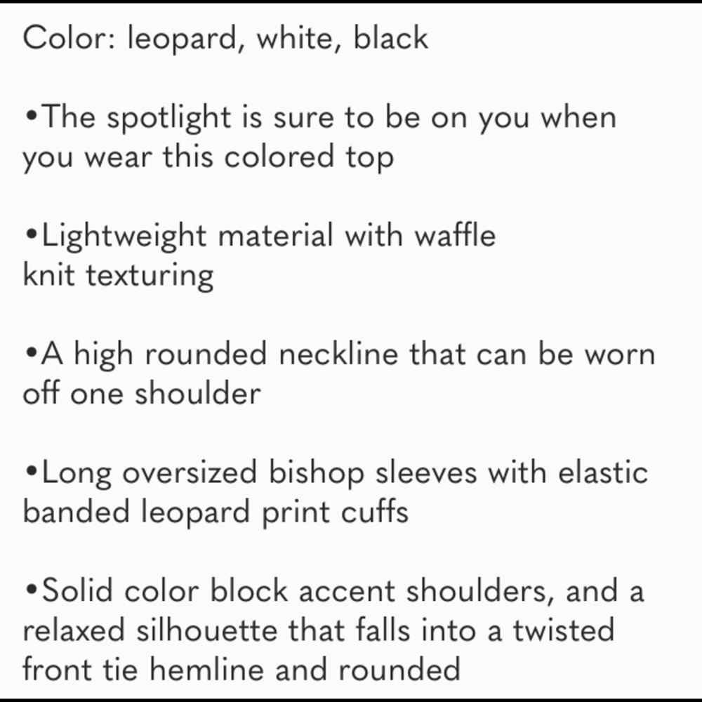 NEW Leopard Long Sleeve Waffle Knit - Picture 11 of 17